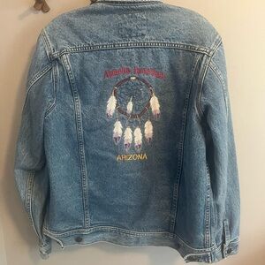 Vintage Lee trucker denim embroidery back dreamcatcher Apache Junction Arizona S